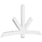 Ekena Millwork Alberta Architectural Grade PVC Gable Bracket, 96"W x 52"H x 4"D x 6"F, 13/12 Pitch GBP096X52X0406ALB00 - alternate 1